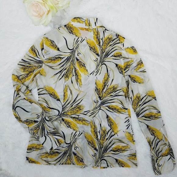 Tory Burch Wheat Button Down Shirt - Picture 2 of 7